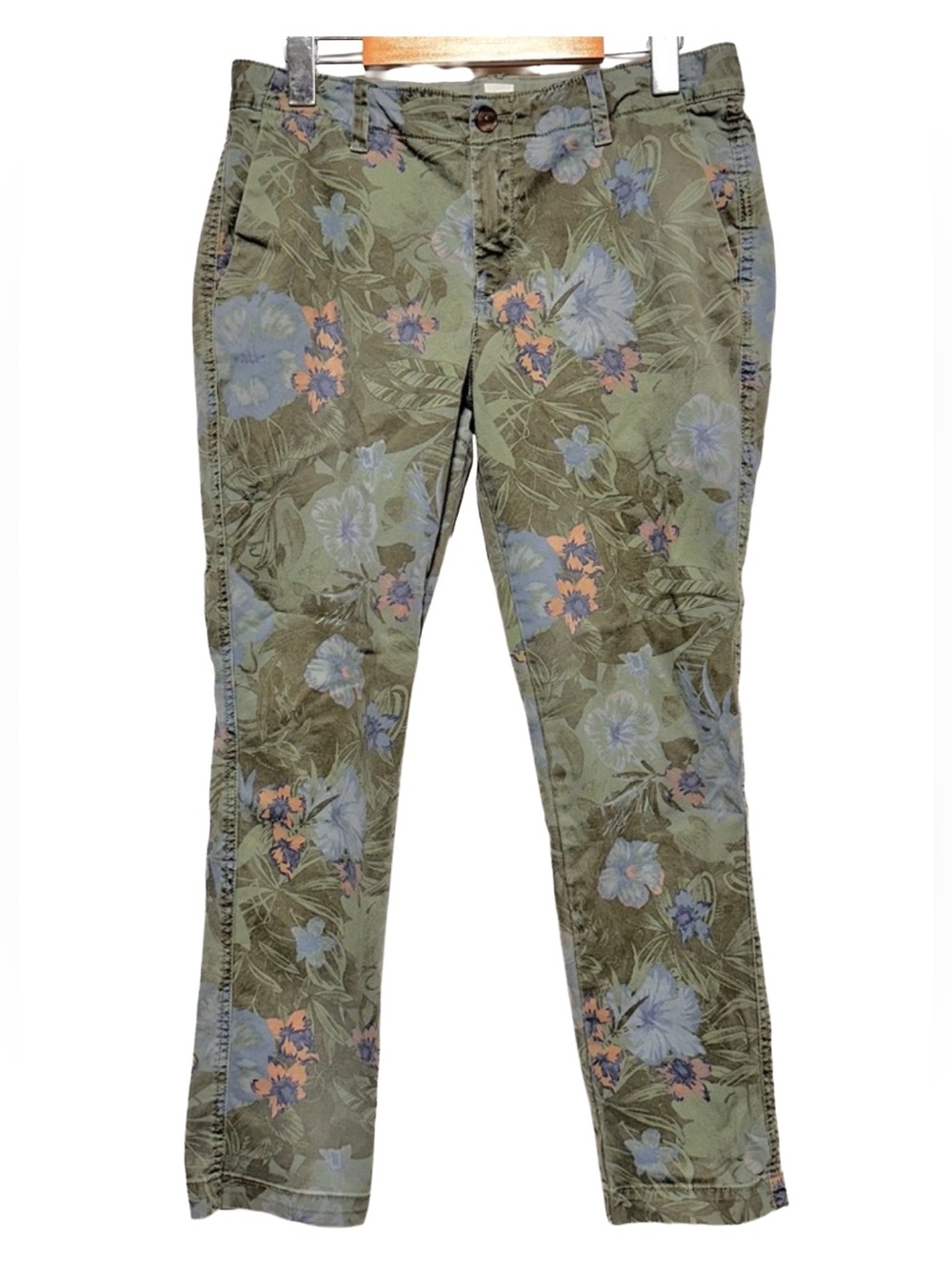 GAP Floral Chino Pants Botanical Cottagecore Boho Garden Preppy